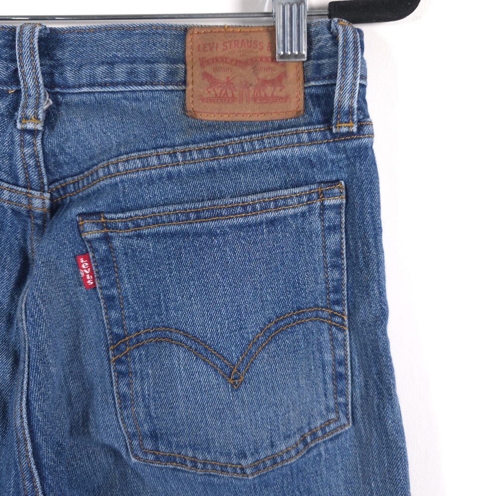 Levi’s WHITE OAK CONE DENIM Button Fly Jeans 29 High Rise Raw Hem 22861-0001 - Picture 4 of 15